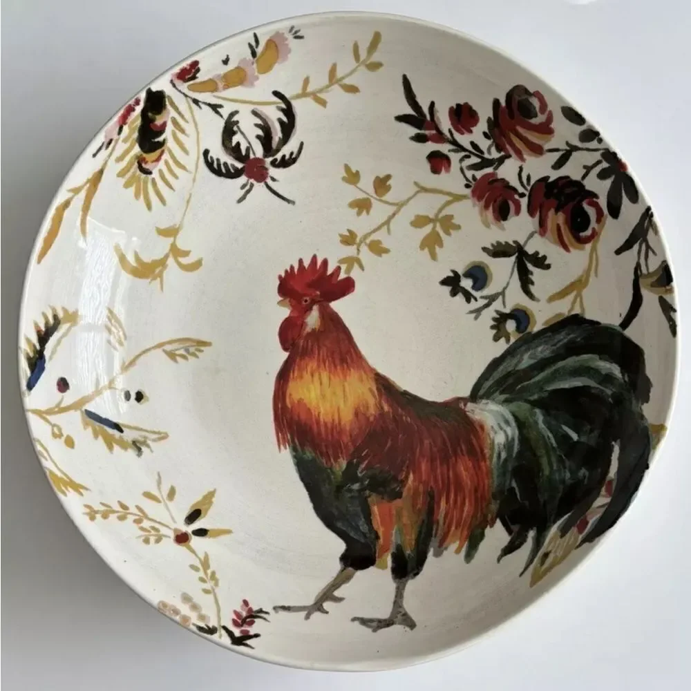 Williams Sonoma Rooster Francais Large Serving Bowl By Marc Lacaze 2008